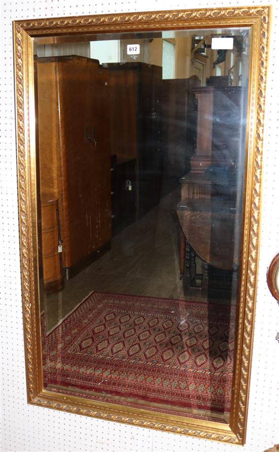 Modern gilt frame wall mirror(-)